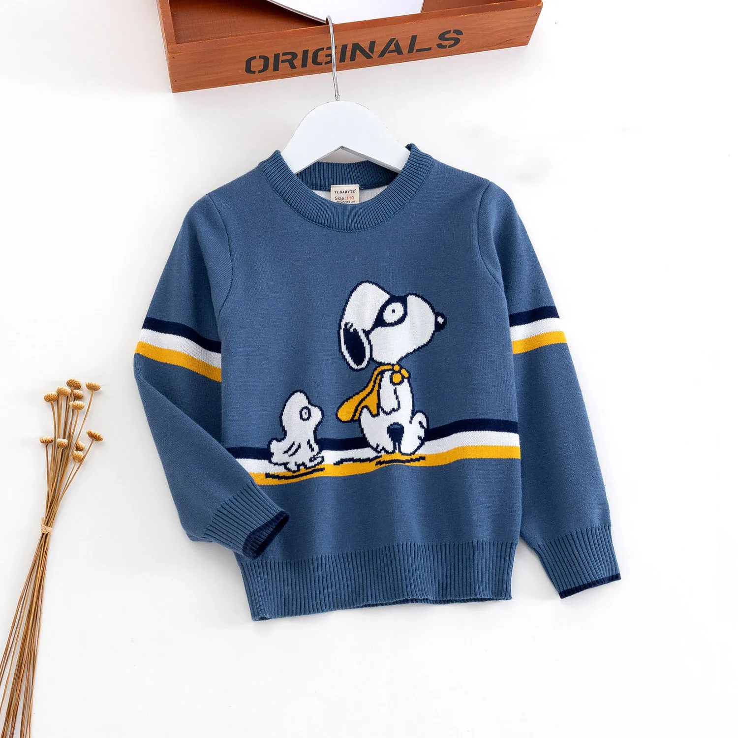 Свитер для мальчиков коллекция 2019 года Осенняя теплая одежда маленьких девочек