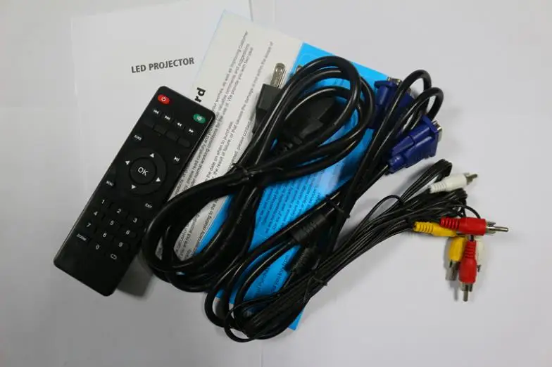 Белый 300 дюймов 5200Lux Full HD бизнес цифровой рекламы образования 3D жк-проектор