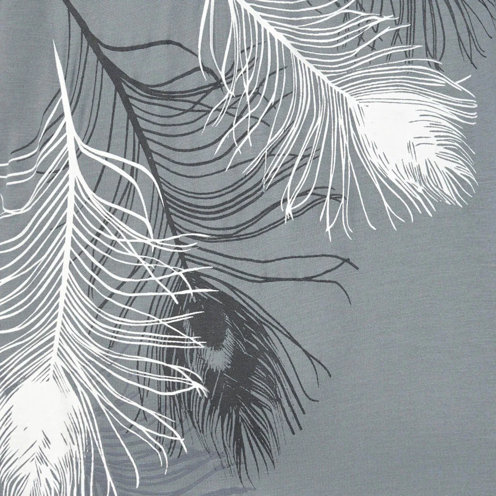 Женское летнее платье жилет с принтом перьев без рукавов вечерние Коктейльные