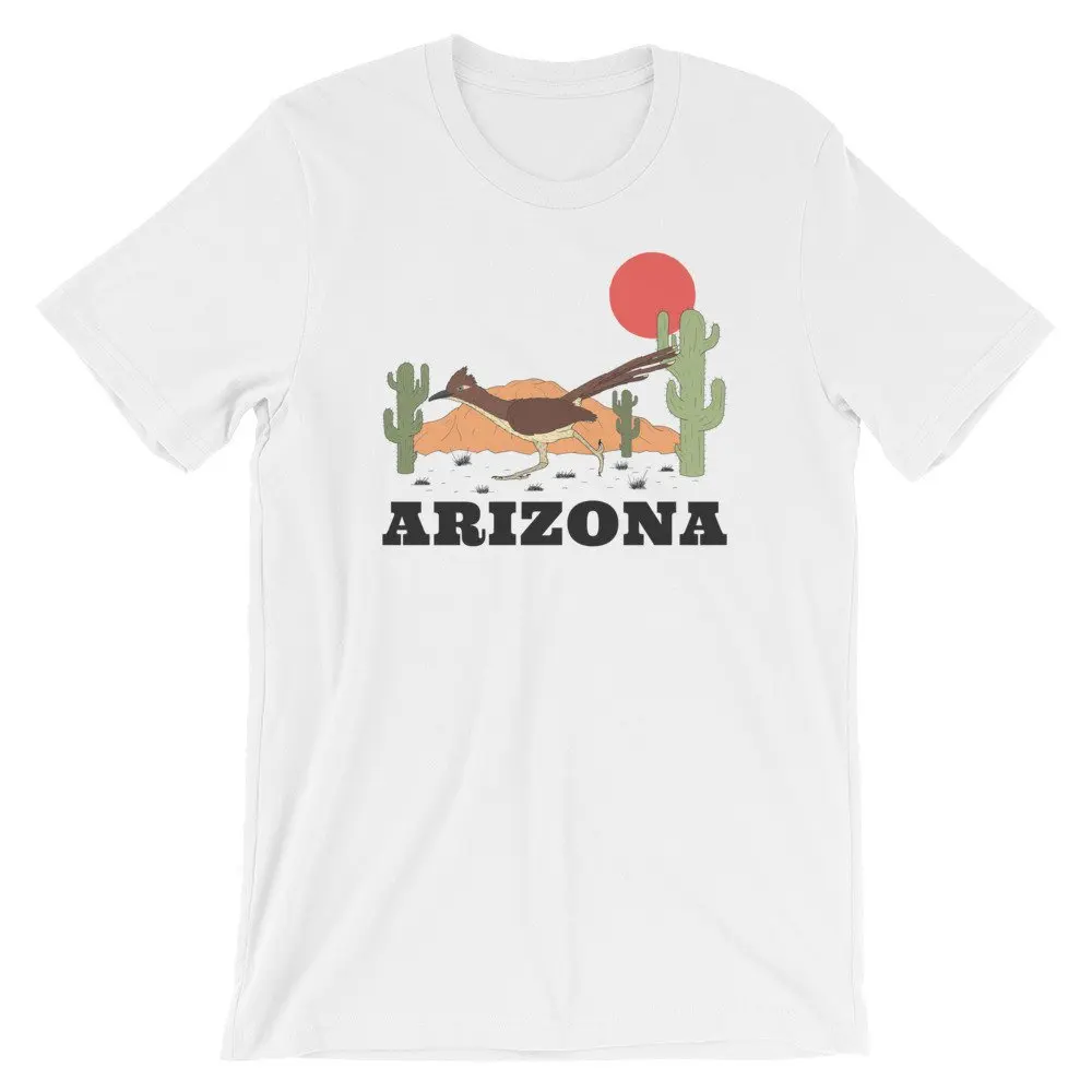 Женская футболка с коротким рукавом Arizona Roadrunner винтажная хлопковая Футболка