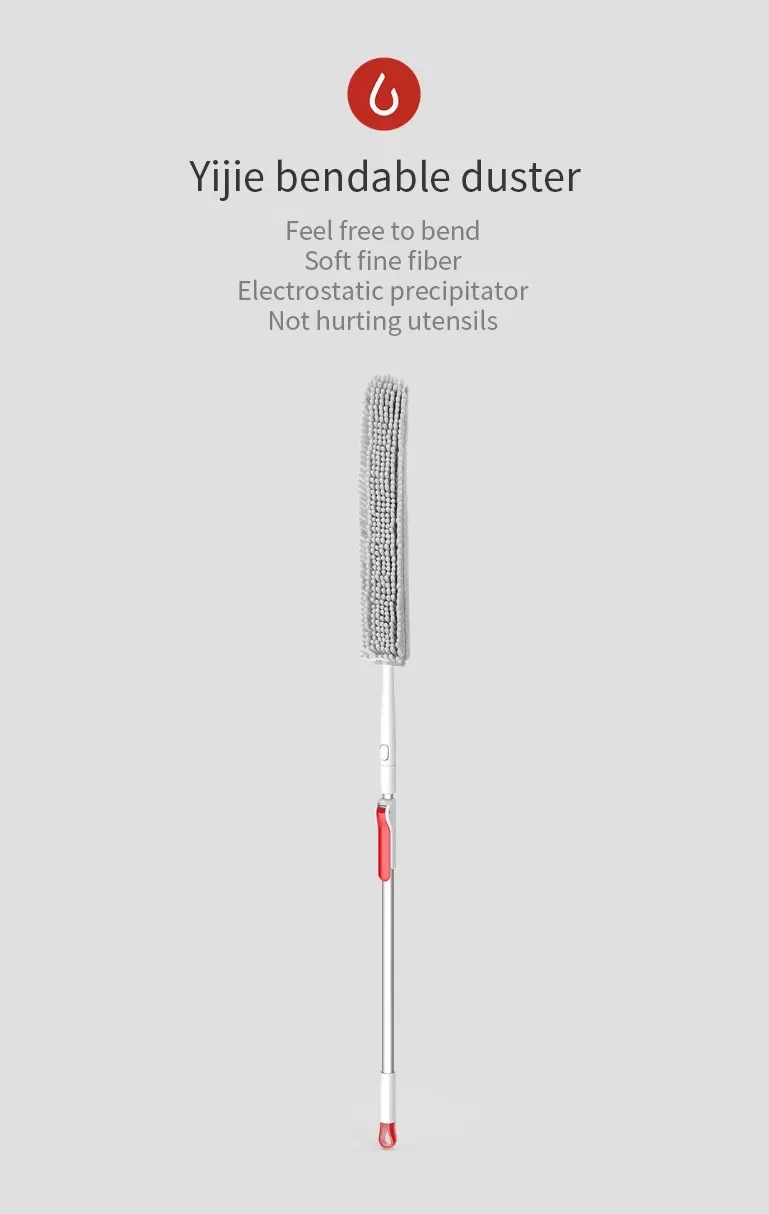 Xiaomi Mijia Yijie YB-01 Чистящая Щетка для ткани Швабра Сгибаемая Duster двухсторонний венчик инструменты для очистки