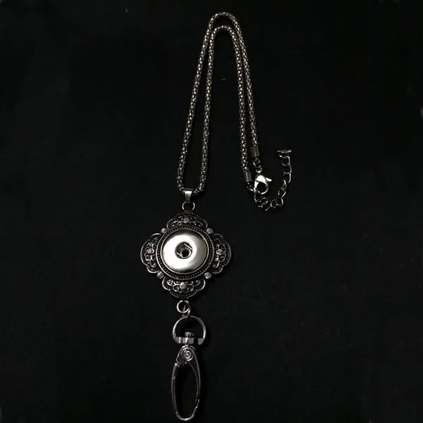 10 шт./лот новый дизайн металлическая кнопка ожерелье квадратная сделай сам