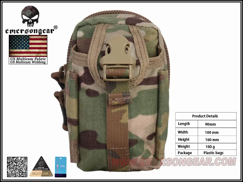 Многофункциональная поясная сумка EmersonGear военная для страйкбола Боевая Сумка Molle
