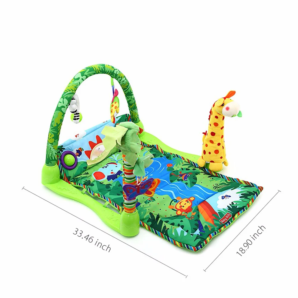 Детские мягкие Rainforest мультфильм музыка игровой коврик деятельности игрушки