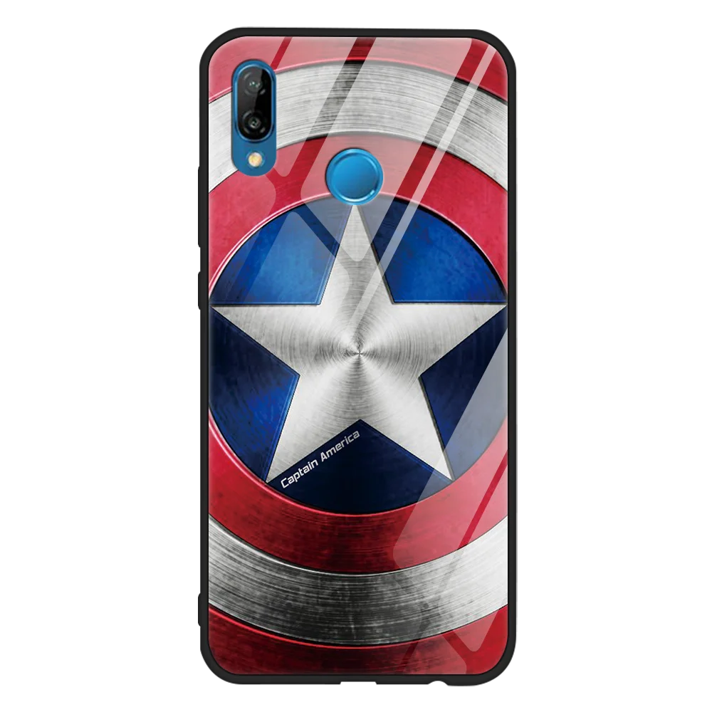 0mdunmd Чехол из закаленного стекла с Мстителями Marvel для huawei P20 P30 mate 20 10 P10 Pro P9 P8 Plus Honor 8X9 10 Lite nova3 Coque для P Smart - Цвет: 0mdunmd