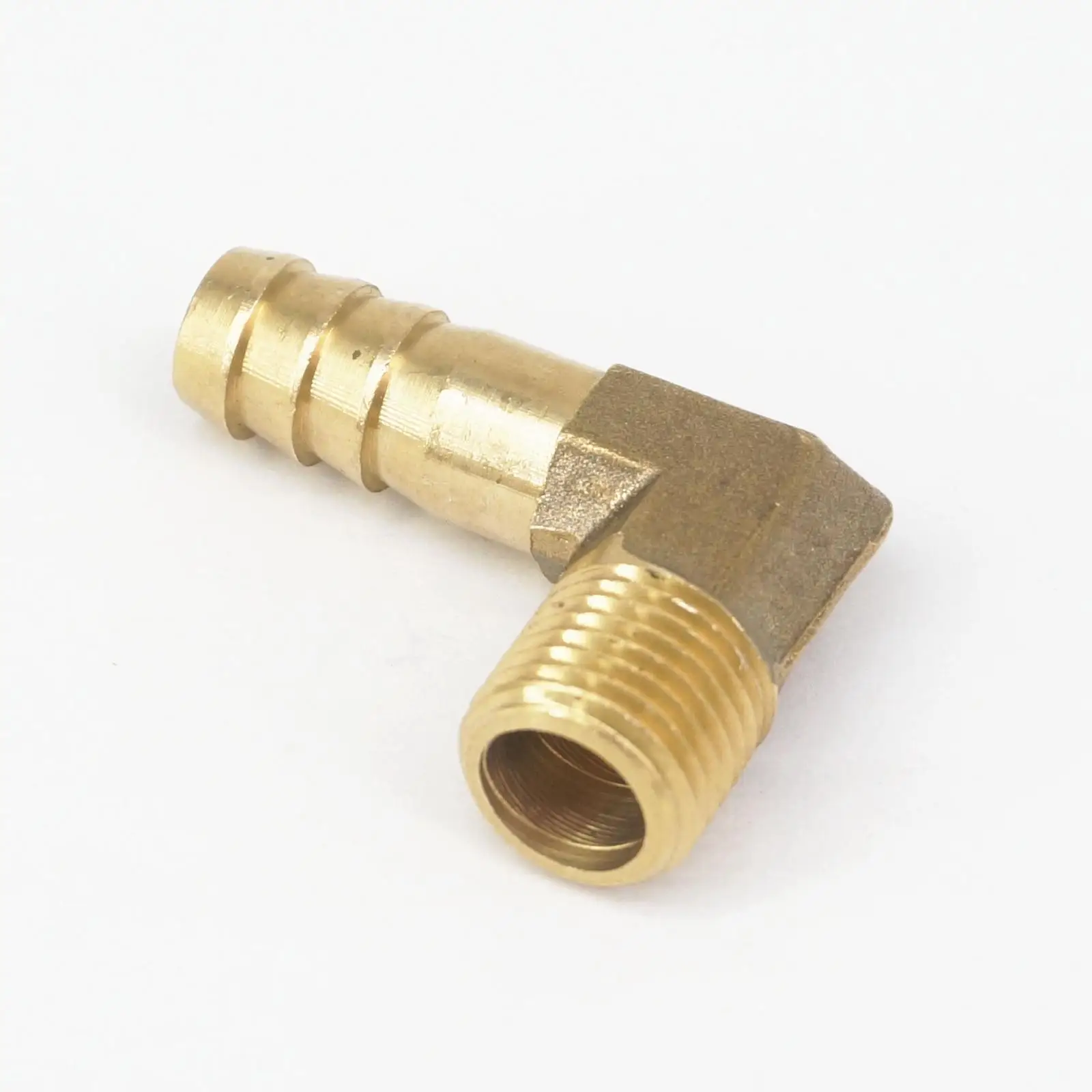 Лот 2 шлангов I/D 10 мм x 1/4 &quotBSP Мужской нитевой локоть латунный hosetail Соединительный