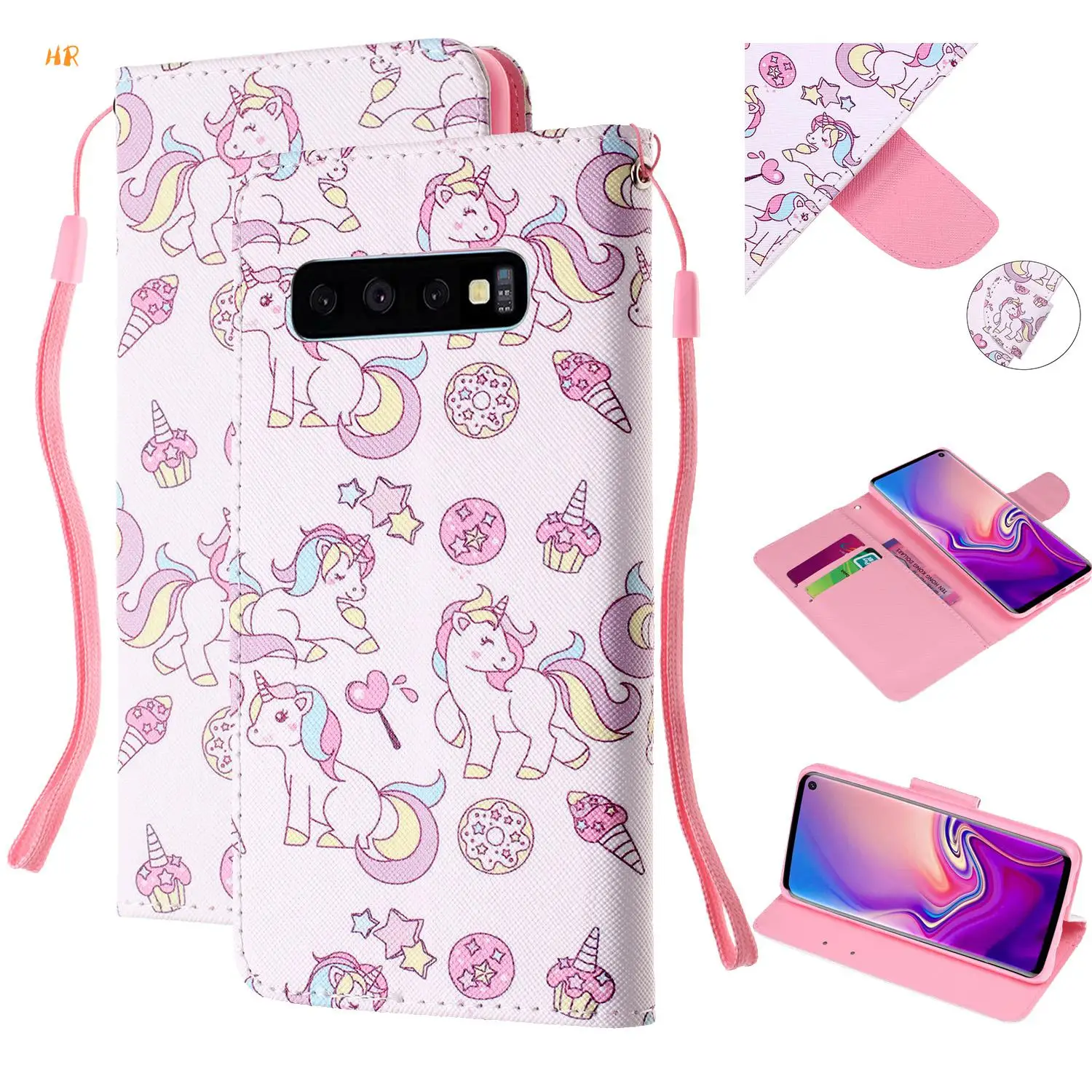 Кожаный чехол-футляр для samsung Galaxy S10 S10e Lite S9 S8 S9Plus S7 край Plu флип чехол примечание 9