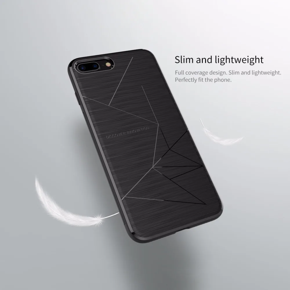 For iphone 8 plus hoesje NILLKIN Qi wireless charging receiver cover fit magnetic holder for iphone8 luxury silicon 5.5'' |