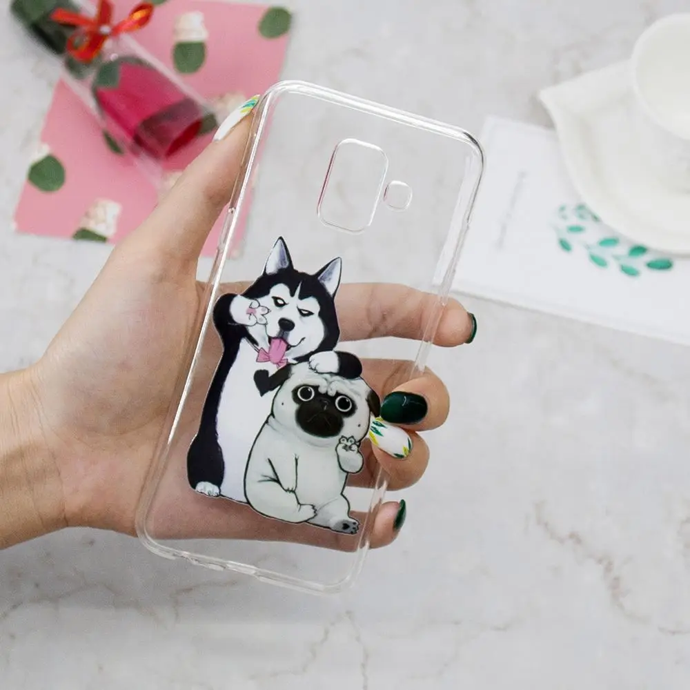 ТПУ чехол для Samsung Galaxy J6 2018 J600 J600F J600F/DS J600FN мягкий телефона J 6 SM-J600F SM-J600F/DS SM-J600FN Capa |