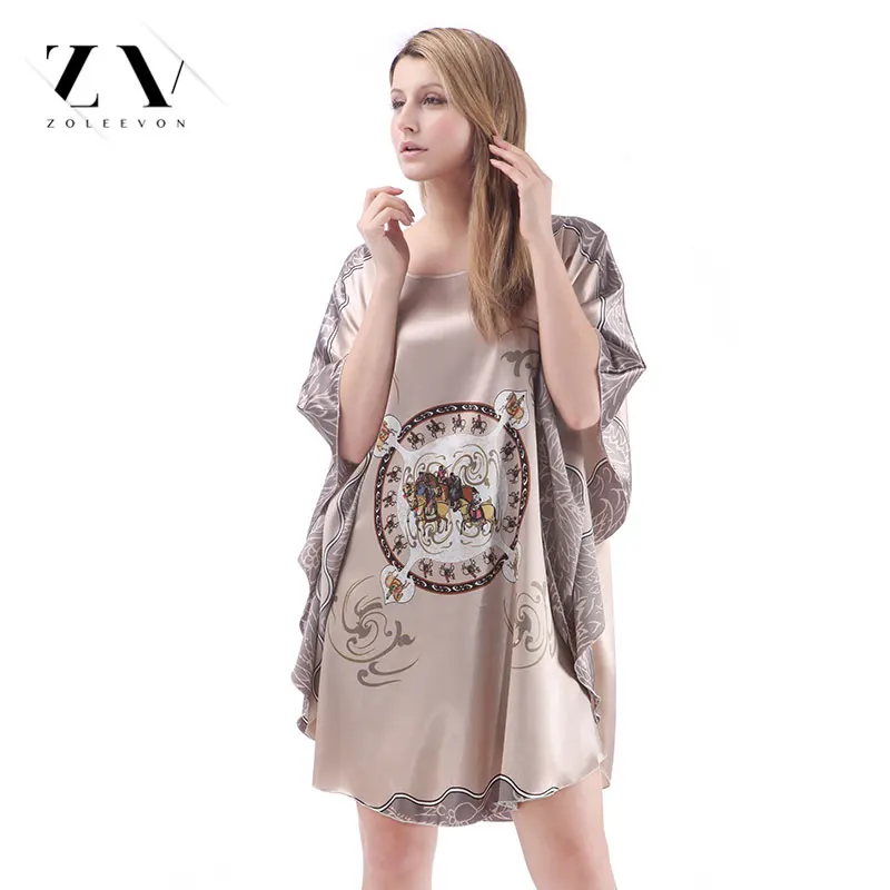 Женские халаты большого размера плюс ночная рубашка для женщин халат шелковая