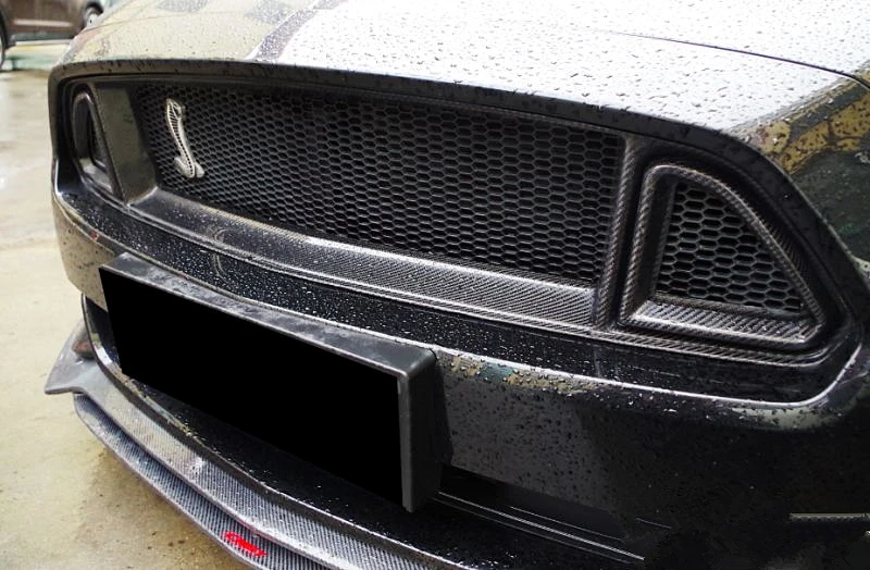 2015 г. решетка для переднего бампера Mustang R из углеродного волокна 2 3 | Автомобили и
