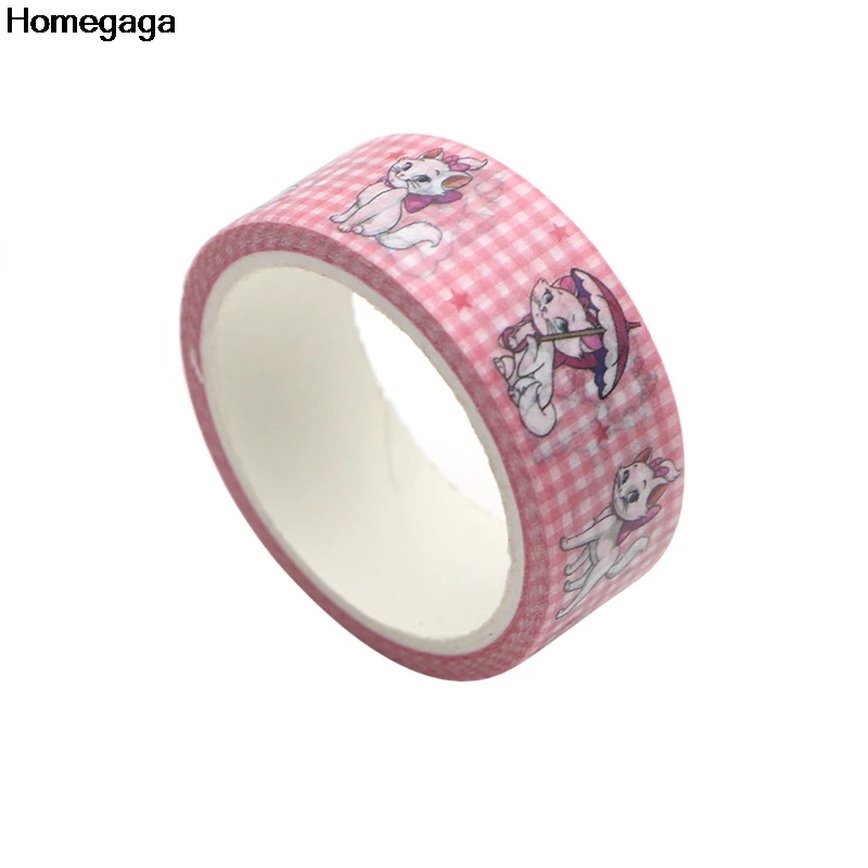 Homegaga Зонт кошка Мэри альбом мода мультфильм васи клейкие ленты diy Скрапбукинг Клей маскирования печатных детей наклейки D2005