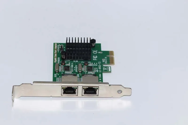 Гигабитная сетевая карта PCI-Express 1000 м PCI-e двойной порт RJ45 адаптер NIC для