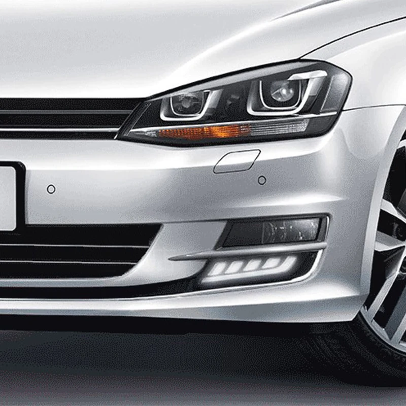 ROADOT дневные ходовые огни для vw golf 7 2013 2014 Led DRL Противотуманные фары автомобильные