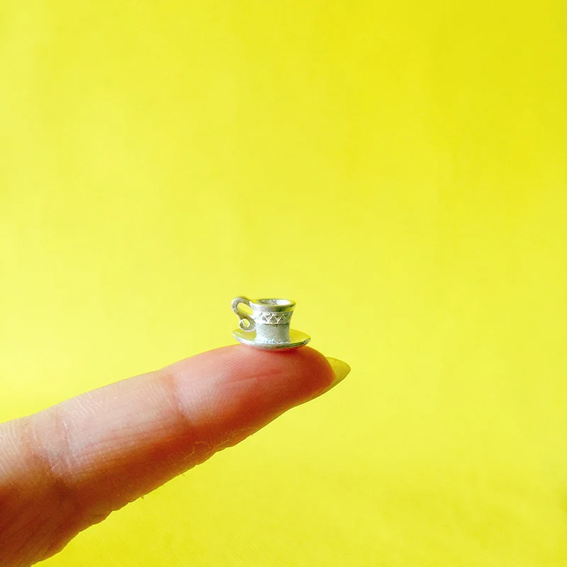 Новинка ~ винтажная Серебряная чайная чашка/чайник/миниатюрная