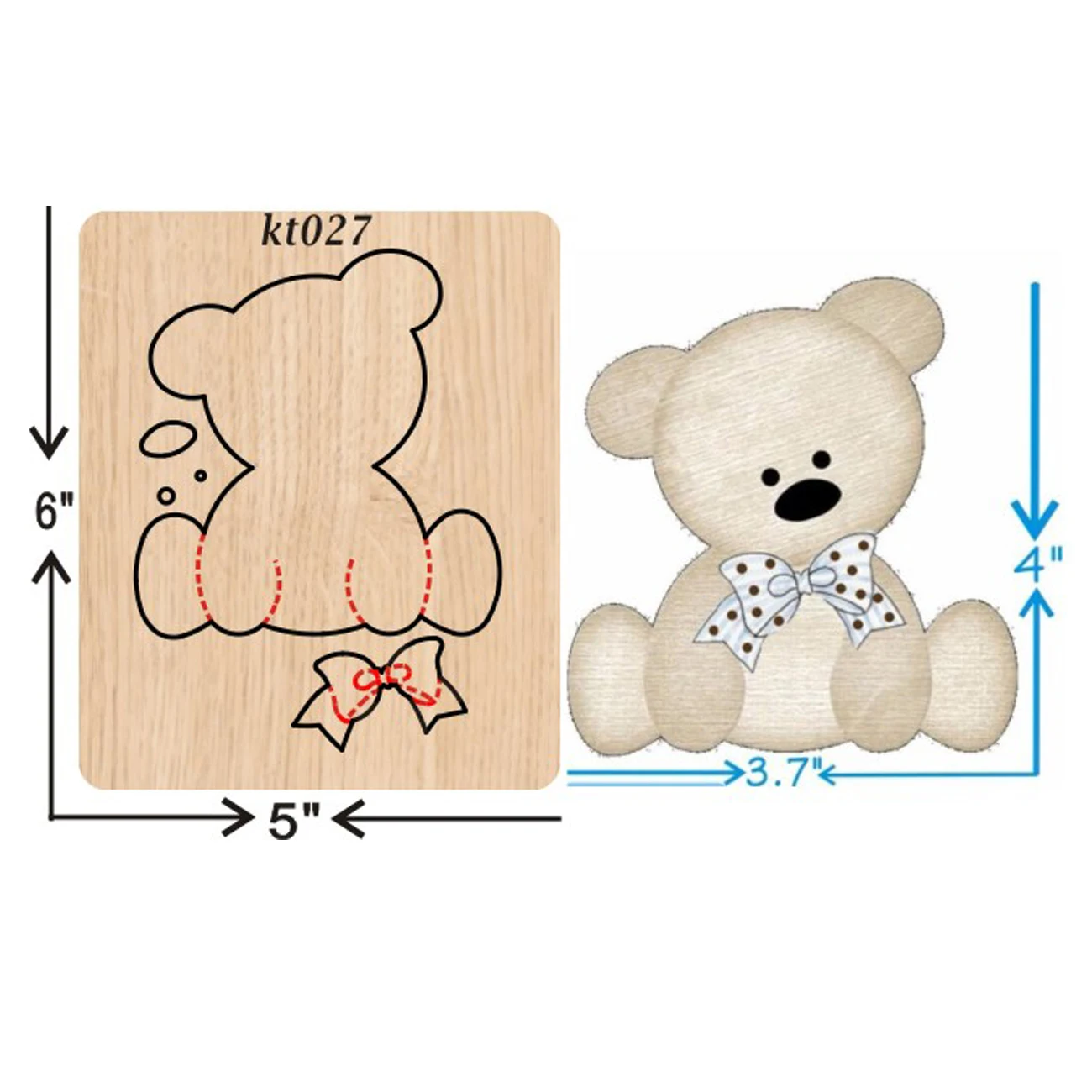 Вырубные штампы ручной работы с медведем новинка 2019 вырубные и деревянные