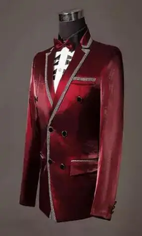 Лидер продаж мужские новые модные костюмы для мужчин костюм певицы студии одежда