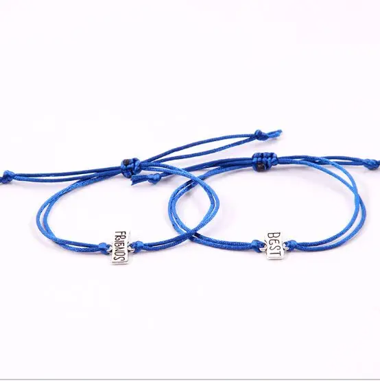 2 шт./компл. &quotЛучшие друзья&quot браслет с шармом дружба поздравительной открыткой