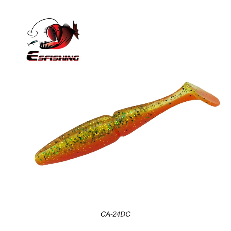 ESFISHING качество приманки Easy Shiner от Шад 100 мм 125 мм 155 мм 200 мм Pesca рыбалка мягкие воблеры, силиконовые приманки воблеры Leurre Souple - Цвет: CA24DC