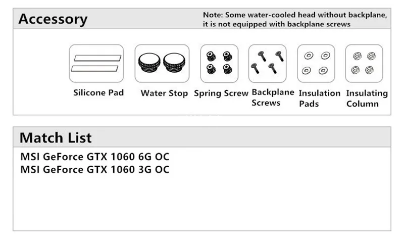 Bykski полный ков GPU водный блок для VGA MSI GTX1060 OC видеокарты N-MS1060OC-X