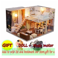doll house miniaturas diy dollhouse 3d wooden puzzle home for creative birthday gift toys waiting for the time houses l020