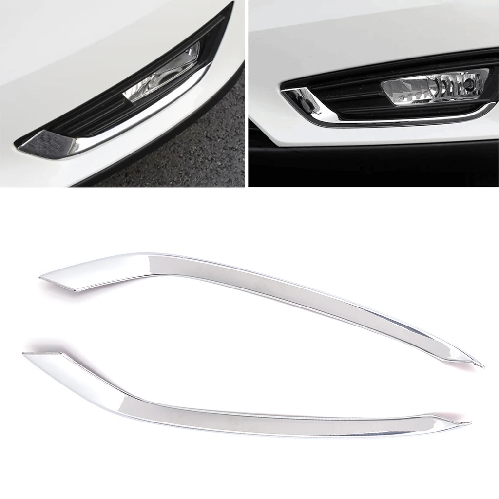 2 Pcs Chrome Car Front Fog Light Lamp Cover Trim For Ford Focus 4 MK4 2015-2017 | Автомобили и мотоциклы