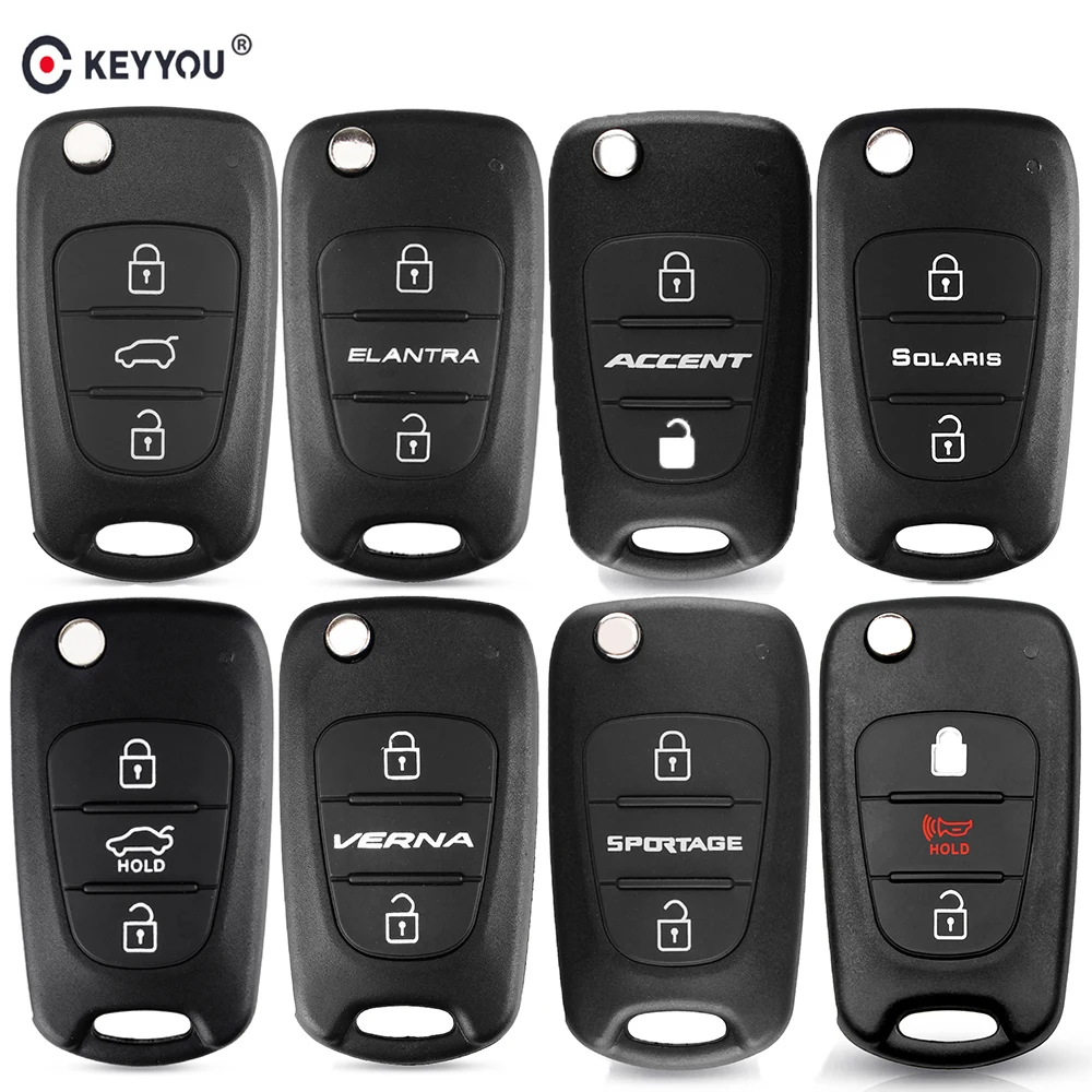 KEYYOU для Kia K2 K5 Rio 3 Ceed Sorento Sportage 3 BT флип-пульт дистанционного ключа автомобиля чехол для hyundai Solaris Accent Avante I30 IX35