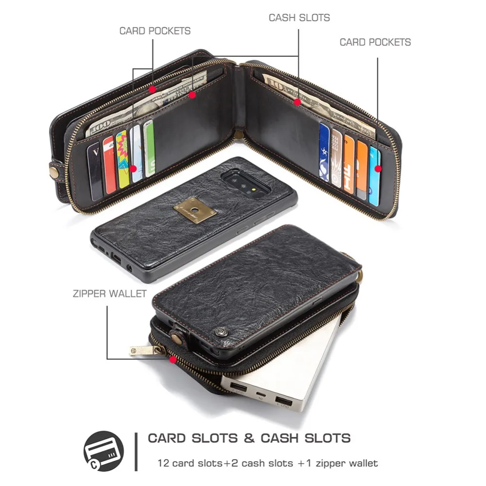 For Samsung Galaxy Note 8 S7 Edge Phone Case Flip Wallet Cover Multifunction Magnetic Waist Bag Purse with Card Slots | Мобильные