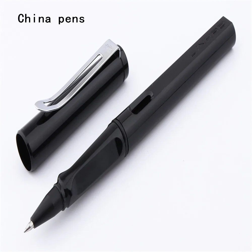 Высокое качество Jinhao 599 различные цветные школьные офисные канцелярские гелевые ручки - Цвет: Черный