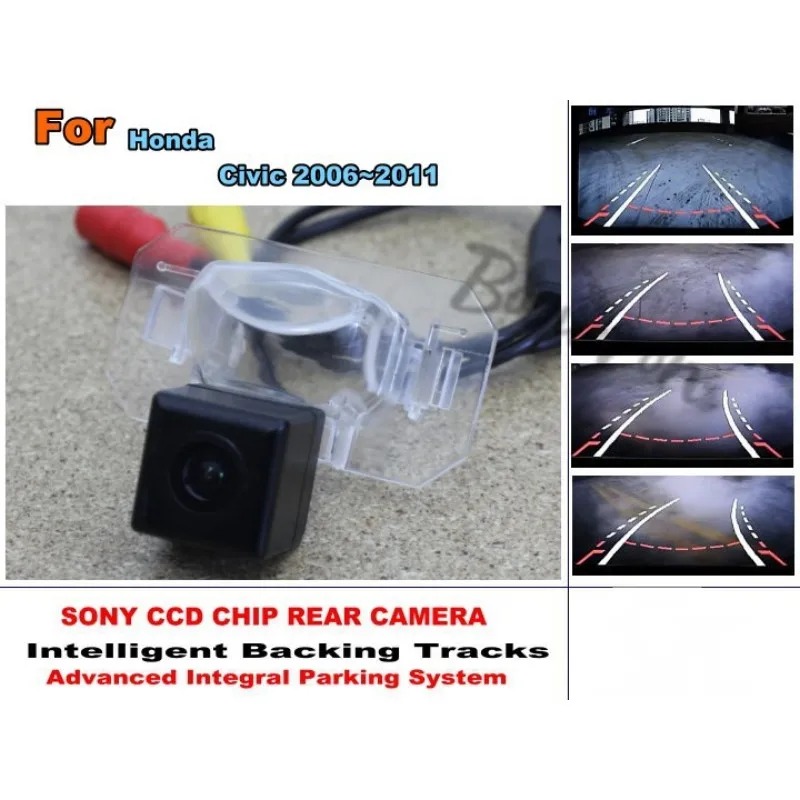 Умная Система помощи при парковке для автомобиля Honda Civic 2006 ~ 2011 CCD HD камера заднего