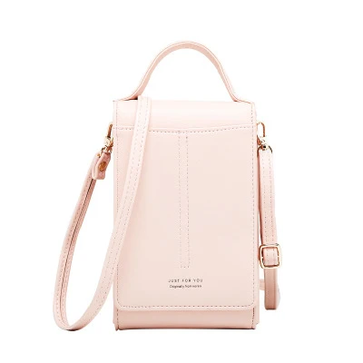 pink Anreisha, женские сумки для телефона, кошелек, вместительный, для паспорта, держатель для карт, женский, на плечо, для денег, для телефона, кошельки, модная маленькая сумка для мелочи - Цвет: pink