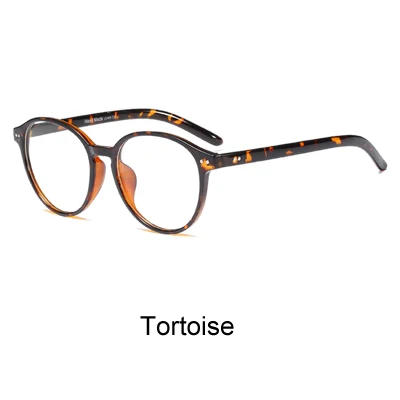 Tortoise Ralferty круглые очки женские прозрачные линзы, оправа близорукость оптическая оправа для очков винтажные очки oculos de grau F95506 - Цвет оправы: Tortoise