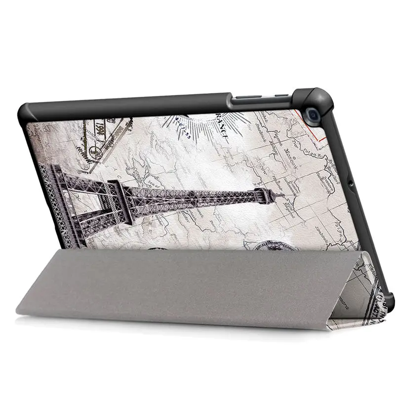 Чехол для samsung Galaxy Tab A 10,1 T510 T515 SM-T510 SM-T515, тонкий магнитный складной чехол-подставка из искусственной кожи+ подарок