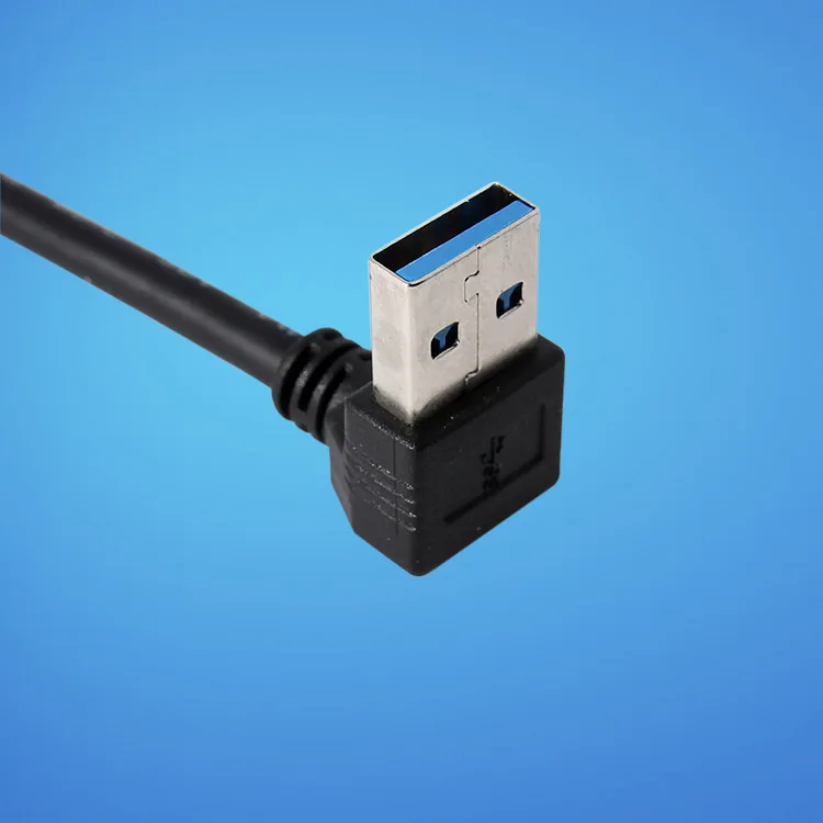 Кабель удлинитель с углом 90 градусов USB 3 0 A папа мама для синхронизации данных
