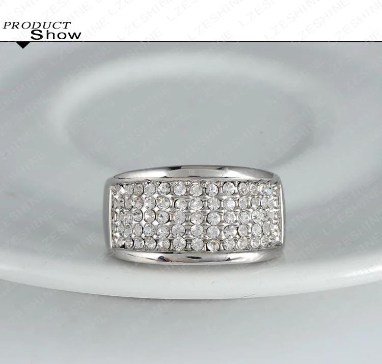 Оптовая продажа модные кольца для помолвки с сеточкой/кольцо серебряным цветом