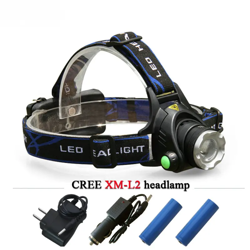 Светодио дный фары Увеличить cree xml T6 xm l2 фар Водонепроницаемый лампы linterna 18650