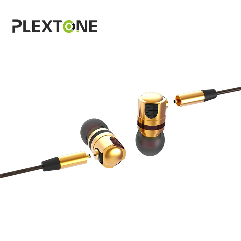 Plextone X46M наушники в ухо Съемные Металлические 3 5 мм проводные стерео басовые