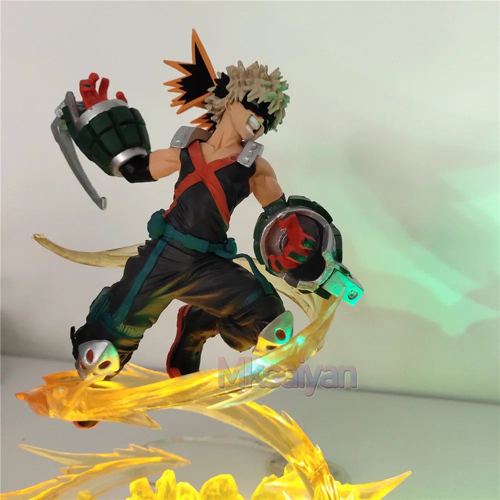 My Hero Academy Figure Bakugou Katsuki VS Midoriya Izuku DIY Модель светодиодный светильник фигурки Аниме Boku no Hero Academy Toys