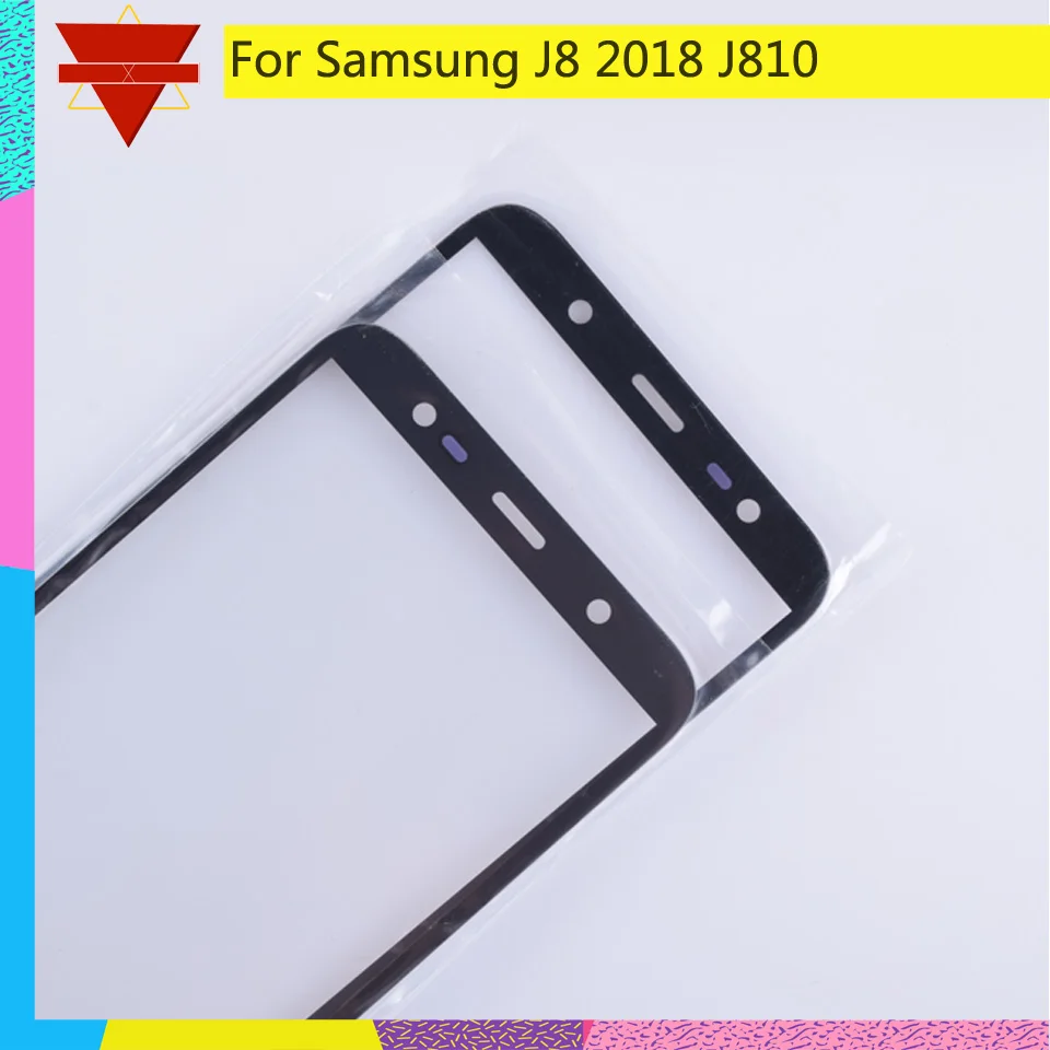 10 шт \ Лот для samsung Galaxy J8 2018 J810 J810F сенсорный экран Переднее внешнее стекло J800Touch