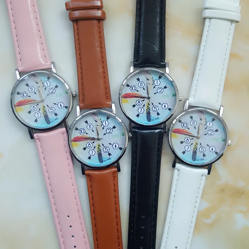 Часы наручные женские кварцевые аналоговые модные брендовые с рисунком стрелы