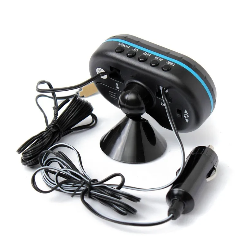 Стайлинг автомобиля ЖК цифровые часы термометр по Цельсию Фаренгейту для Volvo xc60