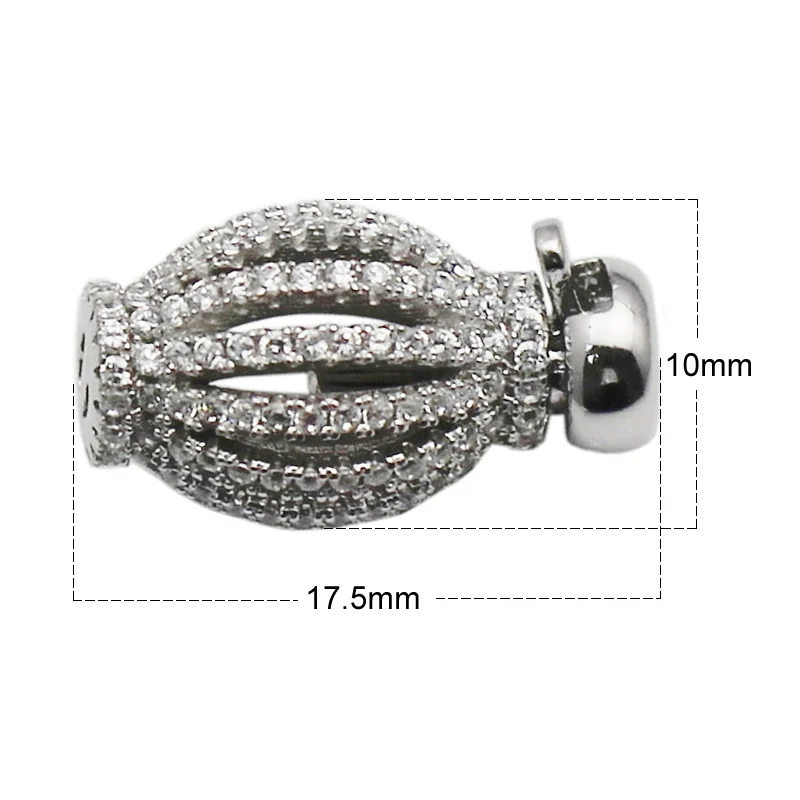 Зеленый Beadsnice,, серебряная застежка, ожерелье, разъем, серебро 925 пробы, браслет, аксессуары, сделанный вручную, ID35305 - Цвет: Зеленый