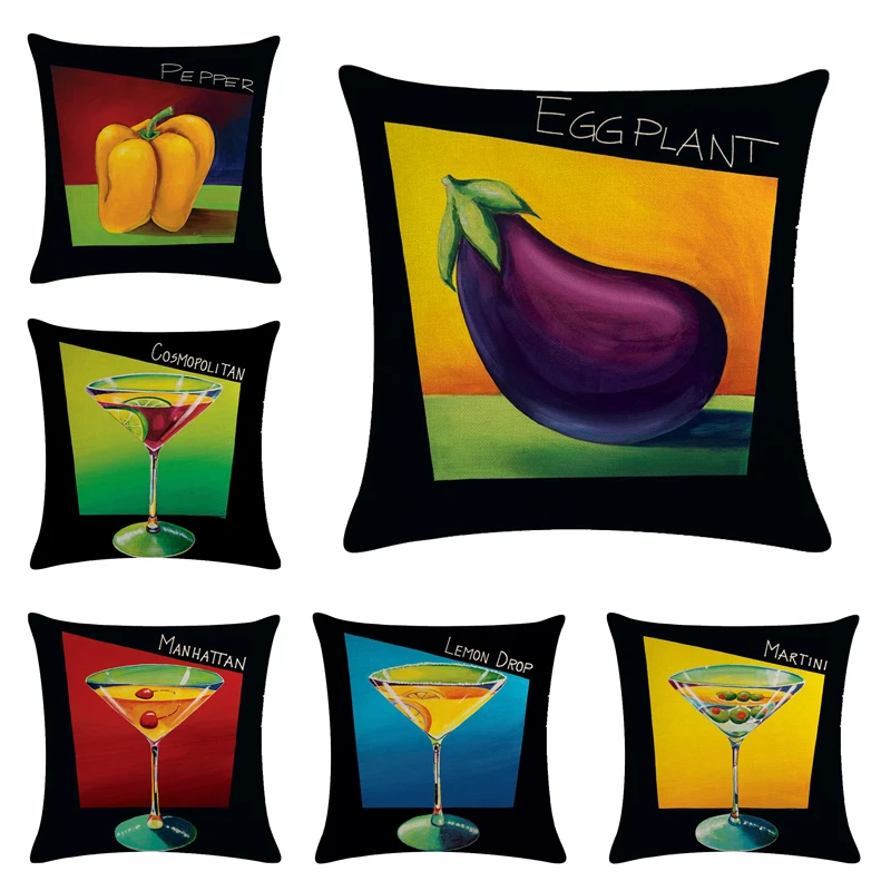 Простой геометрический Кубок/растительный узор наволочка для