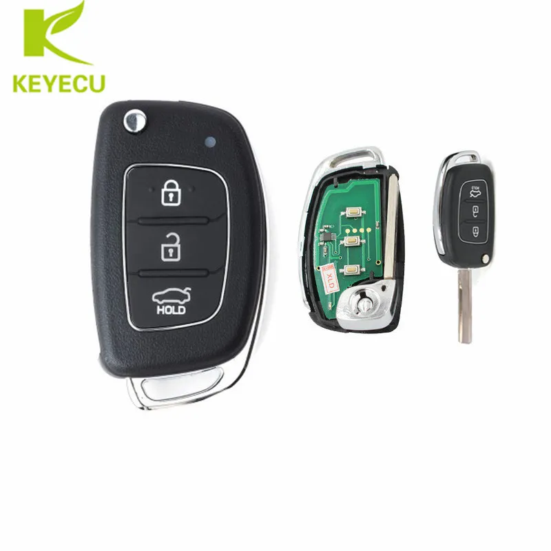 Запасная деталь KEYECU для Hyundai Accent 433 2014 2016 МГц|for hyundai key|fob keyfob car |