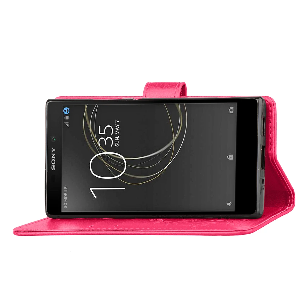 Чехол для телефона Sony Xperia L2 L 2 5 &quot откидной из ПУ кожи и ТПУ роскошный клевер