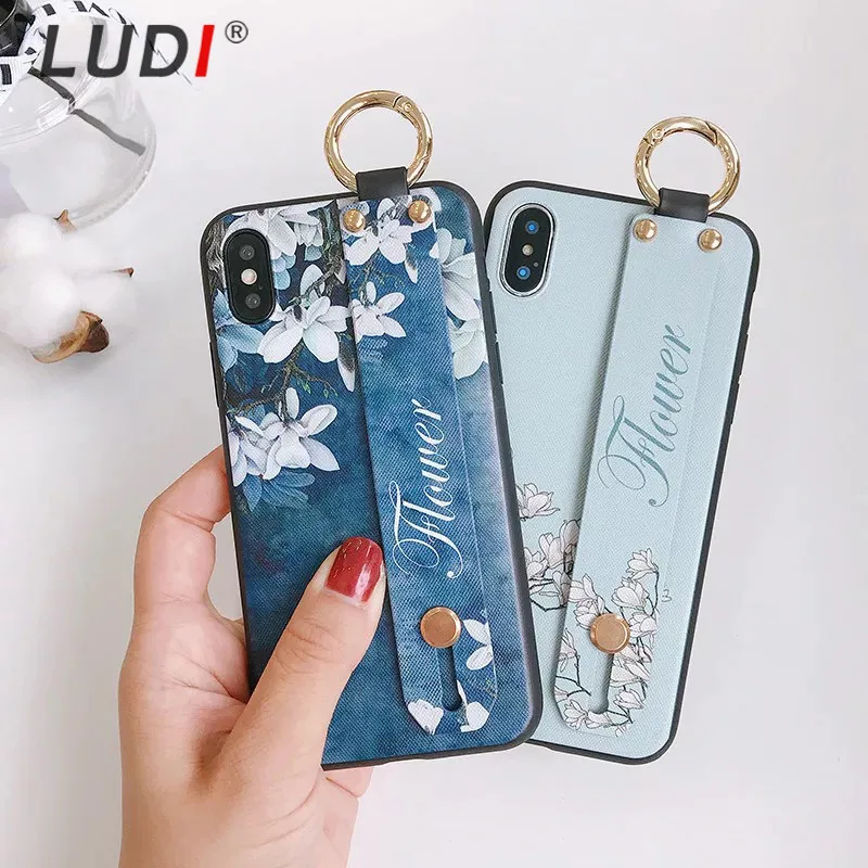 LUDI Горячий 3D винтажный цветочный чехол для телефона iPhone 7/7 Plus мягкий ТПУ модные