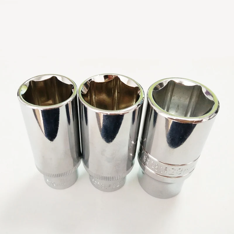 

3/8" 19,22,23mm CR-V Lengthened Type Universal Socket Wrench Head Set Inner Hexagon Spanner Allen Head Auto Repair Tools