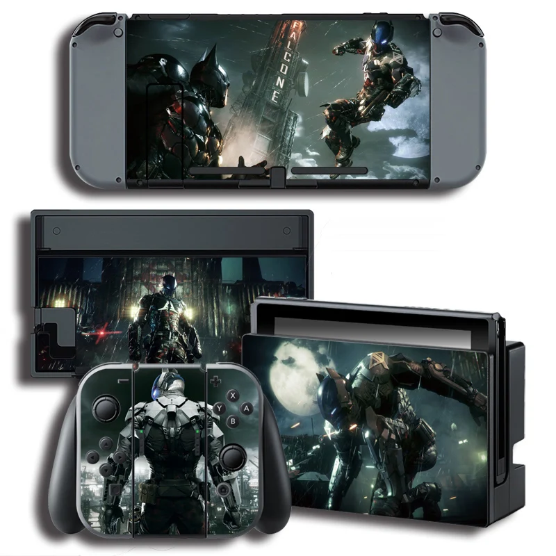 Наклейки Бэтмена Аркхема рыцаря для Nintendo Switch консоль NS контроллер подставка