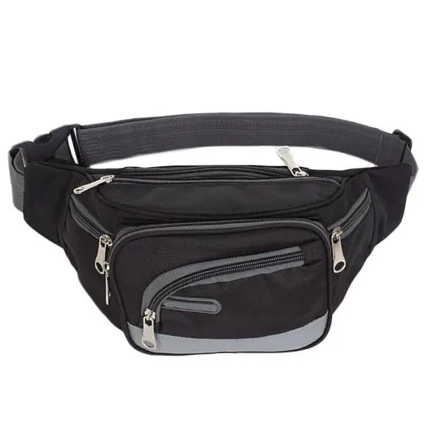 Unisex Waist Bag Summer Outdoor Sports Casual Crossbody Shoulder Bag Chest Bag Streetwear Pure Color Nylon Waist Packs
