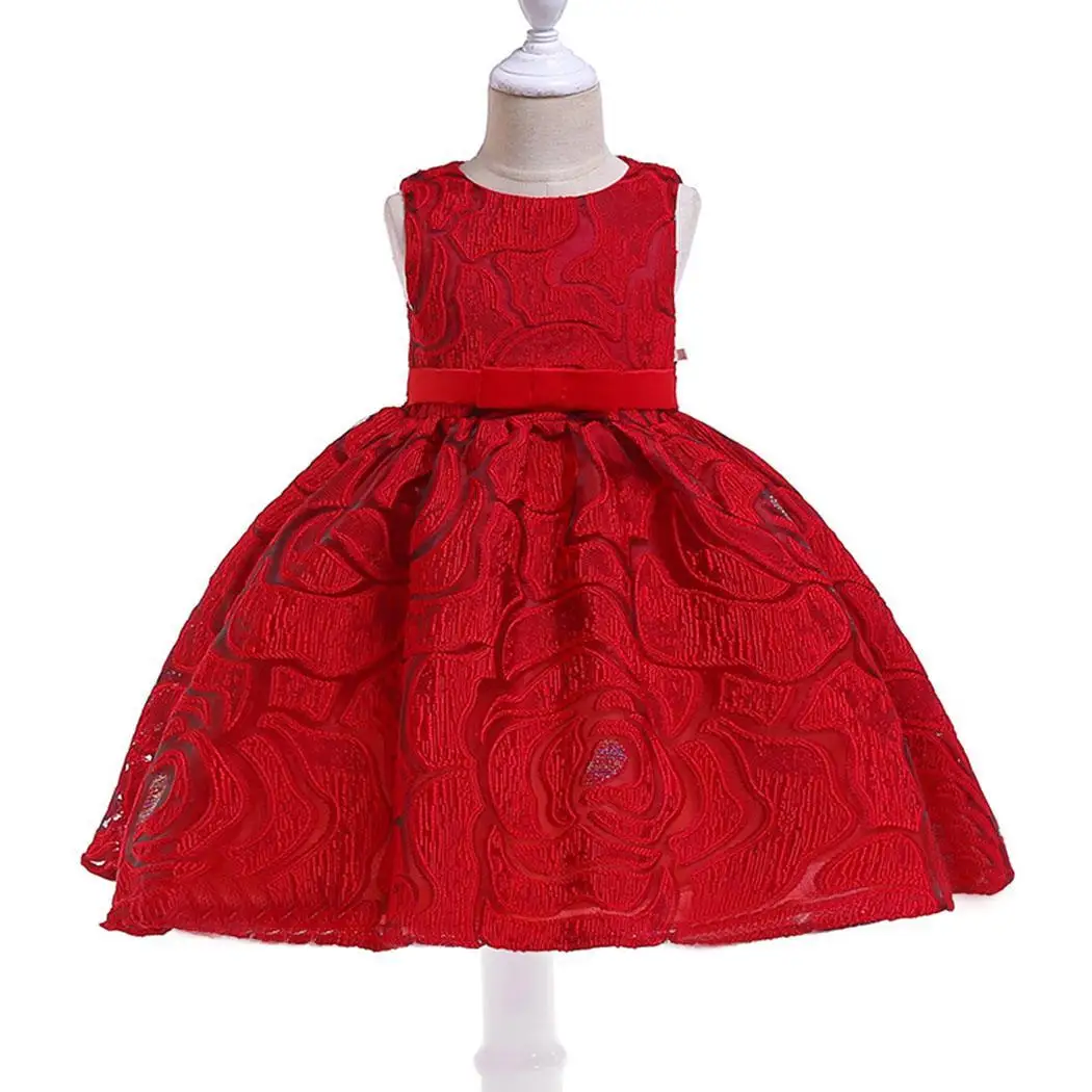 Новинка детское повседневное кружевное платье трапециевидной формы с круглым